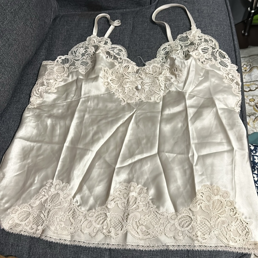 Christian Dior vintage pajama Tank top size M. Petite🌹🌹🌹